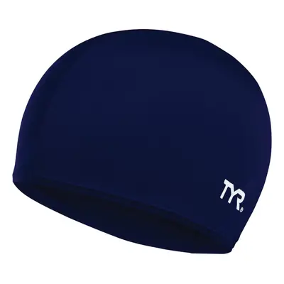 TYR Adult Lycra Fiber Swim Cap Navy x x 1""