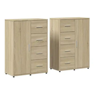 vidaXL Sideboards Cupboard Cabinet Highboard pcs Sonoma Oak Engineered Wood