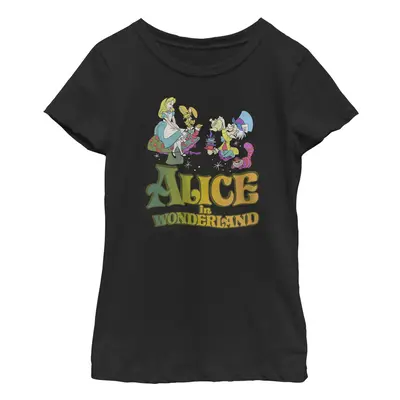 Disney Alice in Wonderland Mad Tea Party Movie Poster Girls Standard T