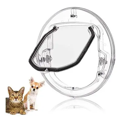 Cat Flap Door for Cats Dogs Pet, Large Cat Flap Door for Windows Sliding Glass Doors With Lockin