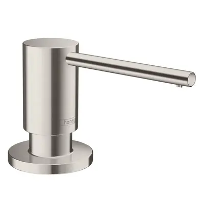 hansgrohe Bath and Kitchen SinkSoap Focus 3-Inch Steel Optic Soap Dispenser