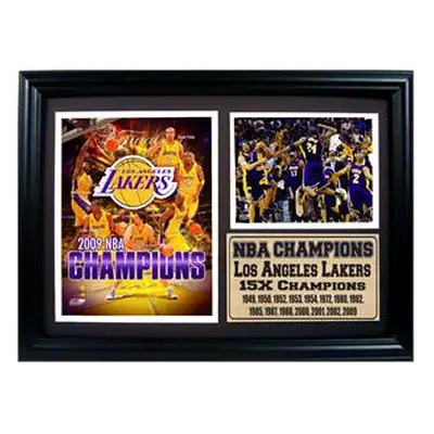 12X18 Photo Stat Frame - Los Angeles Lakers Champions