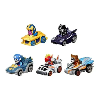 RacerVerse, Set of Die-Cast Marvel Toy Cars Optimized for Hot Wheels Track Performance with Popu