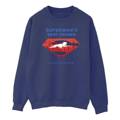 (XXL, Navy Blue) DC Comics Mens DC Comics DC League Of Super-Pets Superman's Best Friend Sweatsh