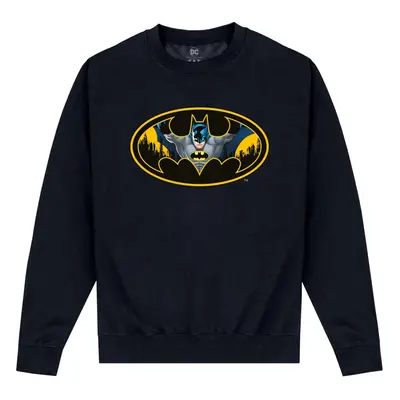 (S, Black) Batman Unisex Adult Gotham Sweatshirt