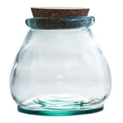 Natural Life NL826197 800ml Recycled Glass Jar with Cork Lid