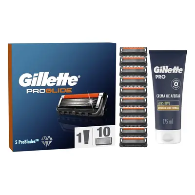 ProGlide Regime Set Men, Pack of Razor Blade Refills with Precision Trimmer and Gillette PRO Sha