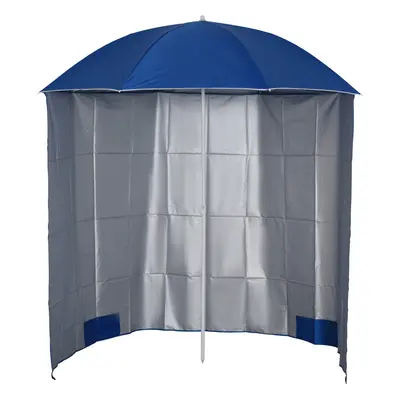 Outsunny 2.2M Outdoor Parasol Fishing Umbrella Beach Sun Shelter w/ Carry Bag