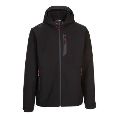 (M, Black) Trespass Mens Softshell Jacket Zip Pockets Marlon