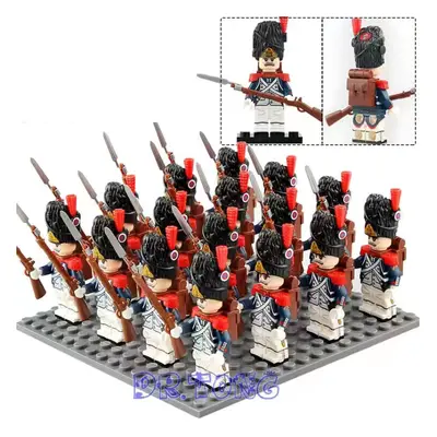 (Dutch Dragoons) 16Pcs Military Minifigures Napoleon British Army French Army Italian Soldiers C