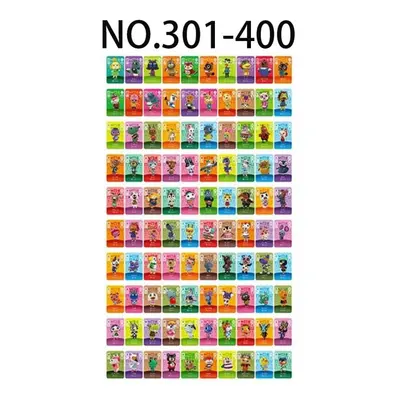 (NO.301-400) Animal Crossing Amiibo Mini NFC TAG Cards NO.1-400 Series