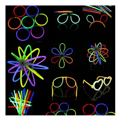 100pcs LED Flashing Light Novelty Toys Glow Stick for Festivities Decoration