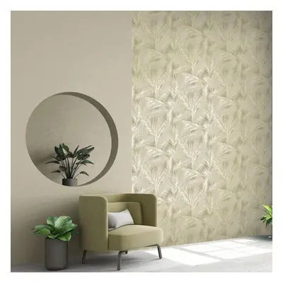 Eden Wallpaper Collection Ilana Leaf Cream & Pearl Muriva J98207