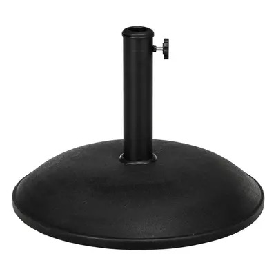 Outsunny 20kg Patio Sun Umbrella Base Durable Parasol Garden Stand Cement Round