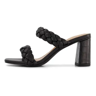 Dunes + CUSHIONAIRE Technology Women's Iris braided Heel Sandal +Memor