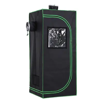 Outsunny Mylar Hydroponic Grow Tent with Floor Tray for Indoor Plant