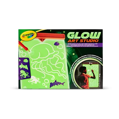 CRAYOLA Glow Art Studio | Create Your Own Glow in the Dark Art! | For Young Artists | Ideal for 