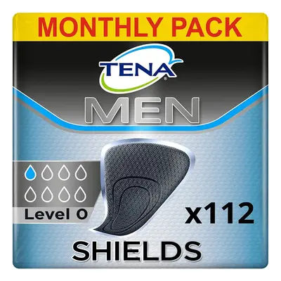 TENA Men Protective Shield for Light Bladder Weakness-Monthly Pack of Incontinence Pads, Count