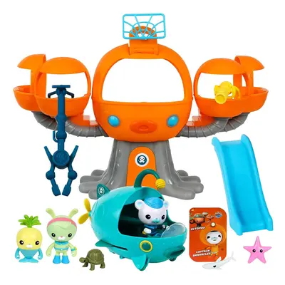 Octonauts Octopod Playset | Pieces Including Deep Sea Captain Barnacles & Gup A, Multicolor, 5.1