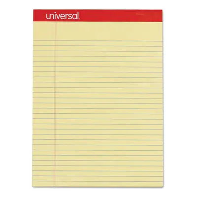 Universal Perforated Edge Writing Pad Legal/Margin Rule Letter Canary Sheet Dozen