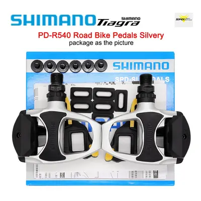 (R540-White) SHIMANO TIAGRA PD-R540 Road Bikes Pedal Self-locking With SH11 Cleat