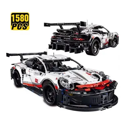 1580PCS 50CM Technical Classic Porsched RSR Sport Car Building Blocks