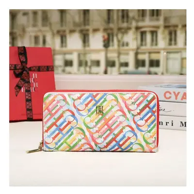 (Green) Luxury Brand Spring Fashion Women's Storage Wallet Cartoon Jacquard PU Long Capacity PVC