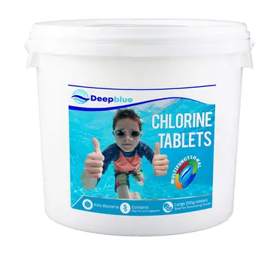 Deep Blue Pro Multifunctional 200g Chlorine Tablets kg Long lasting stabilised clarifier algae i