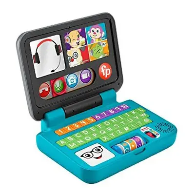 Fisher-Price Laugh & Learn Let's Connect Laptop - UK English Edition, electronic toy with Smart 