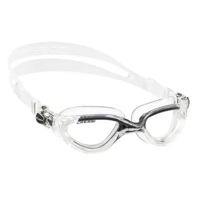 Cressi Adult Flash Swimming Goggles - Clear/Black - Clear Lens