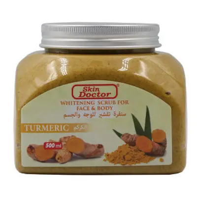 Skin Doctor Turmeric Face & Body Whitening Scrub Effective Skin Whitening and Softness 500ml