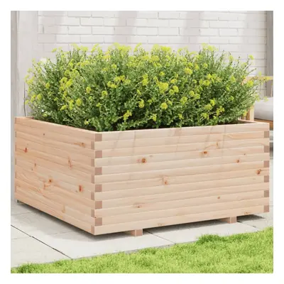 vidaXL Garden Planter 100x100x49.5 cm Solid Wood Pine