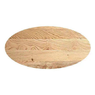 (natural, x x cm) vidaXL Table Top Light Brown 80x40x4 cm Solid Wood Oak Oval coffee table top