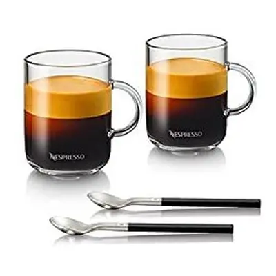 Nespresso Vertuo Coffee Mug Set (2 x ml) incl. Spoons Glass Cups