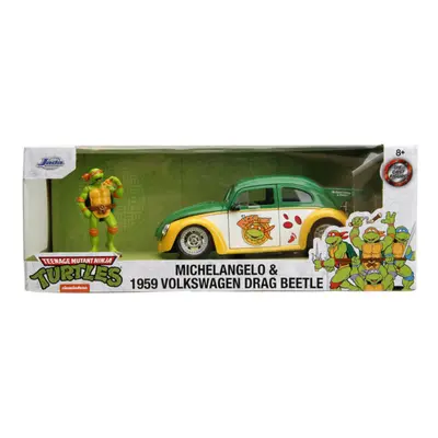 TMNT TV VW Beetle with Michelangelo 1:24 Scale