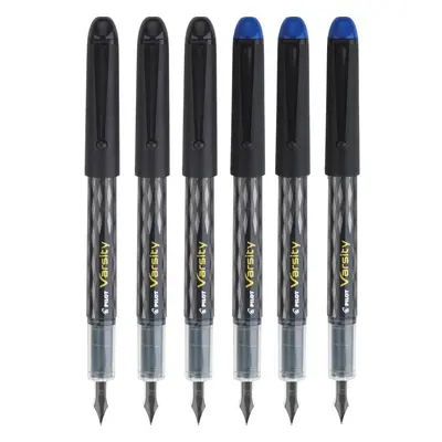 Pilot Varsity Disposable Fountain Pack Combo Black and Blue Pens