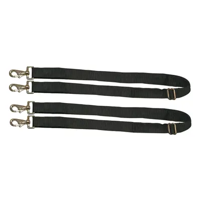 WeatherBeeta Replacement Elastic Leg Strap Snaps Black Pair