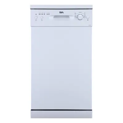 45cm White Freestanding Dishwasher, Places - SIA SFSD45W