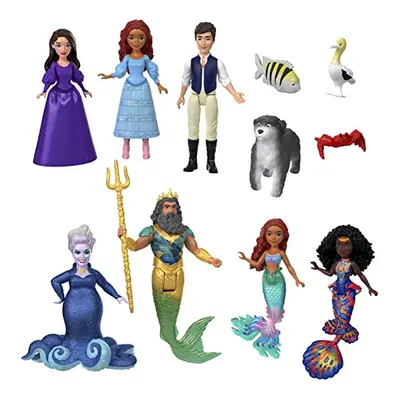 Disney The Little Mermaid Land & Sea Ariel Ultimate Story Set with Small Dolls & Friend Figures,