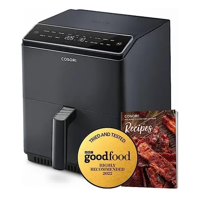 COSORI Smart Air Fryer Oven Dual Blaze 6.4L, Double Heating Elements, Cookbook, No Shaking & No 