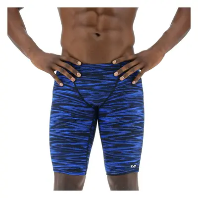 TYR Men's Standard Durafast Elite Athletic Jammer Swimsuit Blue Fizzy