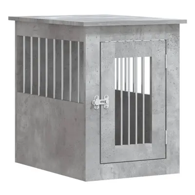 (concrete grey, x x cm) vidaXL Dog Crate Furniture Pet Doghouse Dog Kennel Dog Cage Engineered W