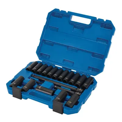 Draper HI-TORQ® Metric Deep Impact Socket Set, 1/2"" Sq. Dr. (19 Piece)