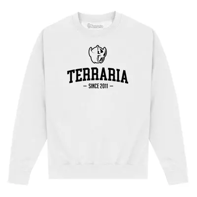 (XXL, White) Terraria Unisex Adult Printed Sweatshirt