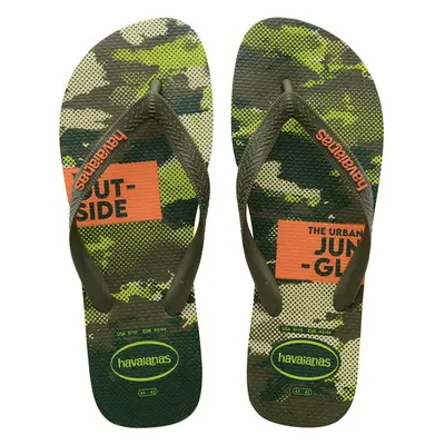 (11/12 UK, Lime) Havaianas Adults Unisex Top Camu Camouflage Flip Flops Sandals