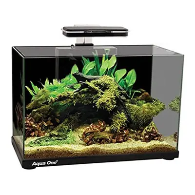 Aqua One Focus Glass Aquarium 36L 50x25x36cm Black