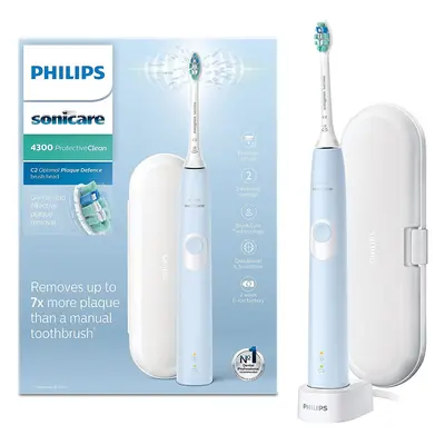 Philips Sonicare ProtectiveClean Electric Toothbrush with Travel Case - Light Blue (UK 2-pin Bat