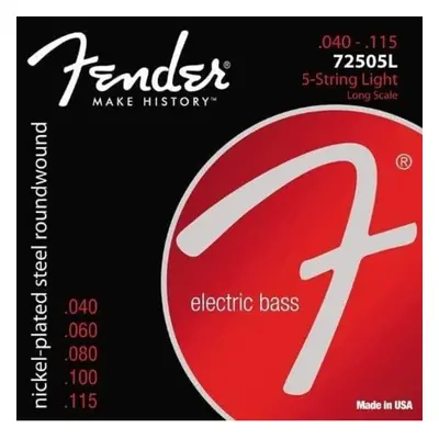 5-String Super Bass 7250-5L Nickel-Plated Steel Long Scale Bass Strings