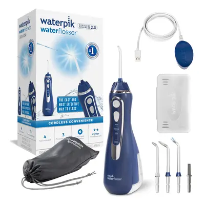 Cordless Advanced Water Flosser, Pressure Settings, Dental Plaque Removal Tool, Ideal for Travel