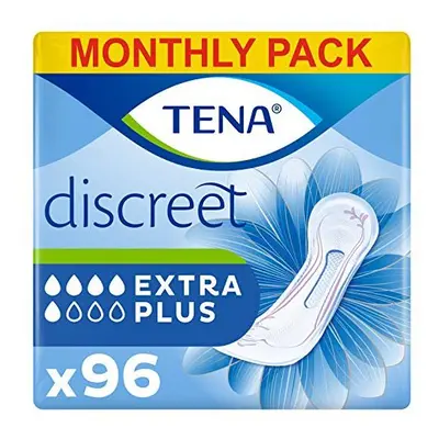 TENA Lady Extra Plus Towels, for Moderate to Heavy Bladder Weakness, Monthly Pack of Incontinenc